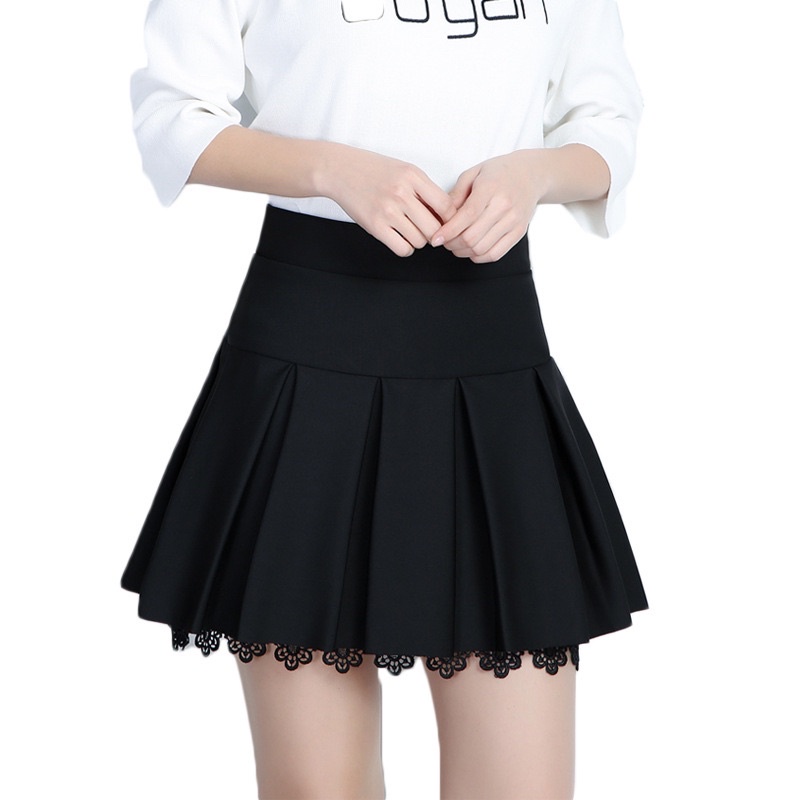 Chân Váy Tennis Xếp Ly Ren Thò Chất Umi