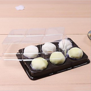 50- 100 hộp nhựa tròn 6 ngăn fg332 - kích thước mỗi ngăn 5 cm x 5 cm x 4.5 cm