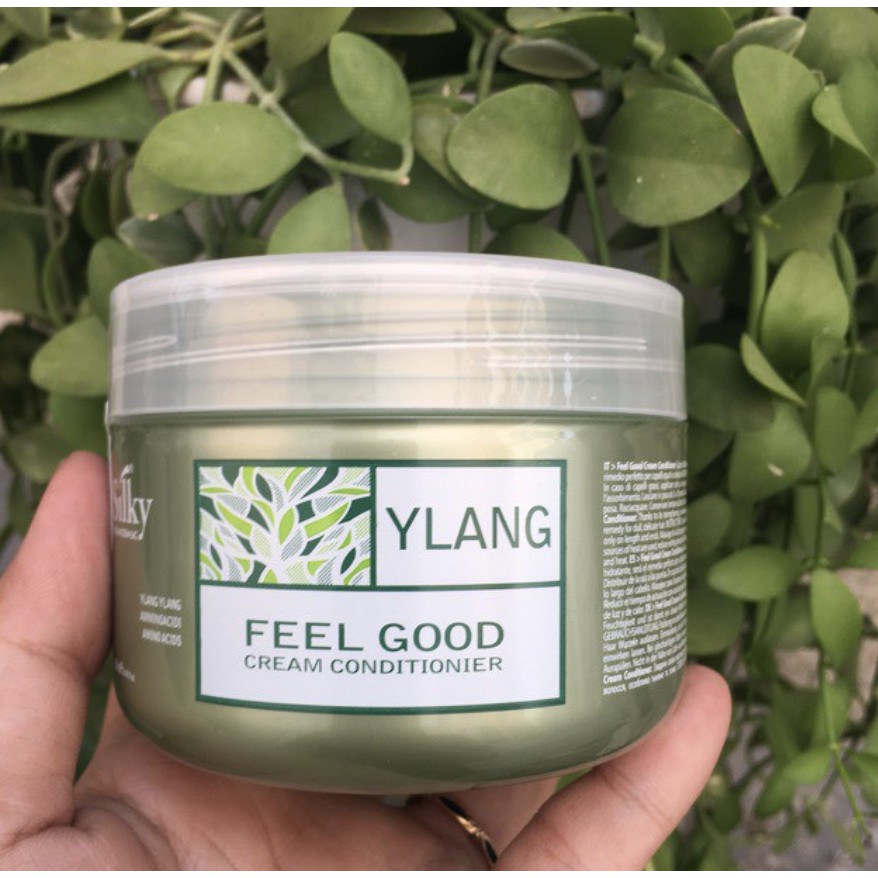 Kem hấp chăm sóc tóc bằng thảo dược YLANG Feel Good SILKY 250ml