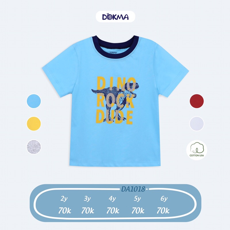 Áo cộc tay bé trai Dokma DA1018