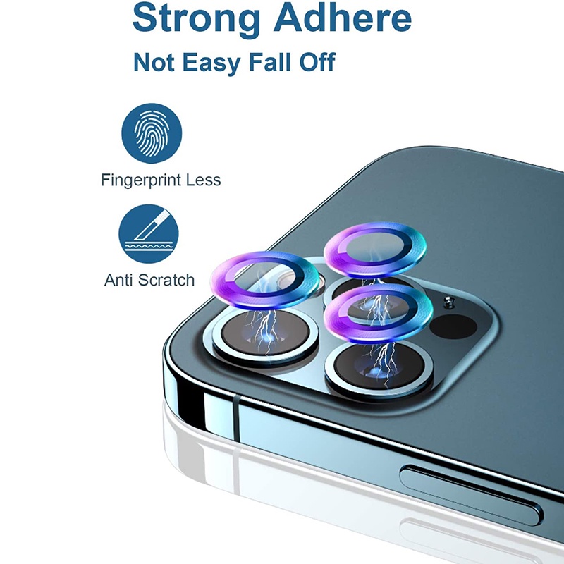 Nắp Đậy Ống Kính Camera Bằng Kim Loại Cho iPhone 13 Pro Max 11 iPhone 12Pro Max 12Mini 12Pro