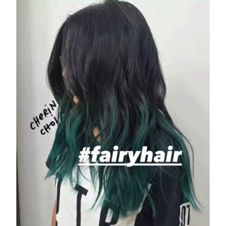 Thuốc nhuộm tóc màu XANH RÊU không tẩy (kèm trợ dưỡng và găng tay)