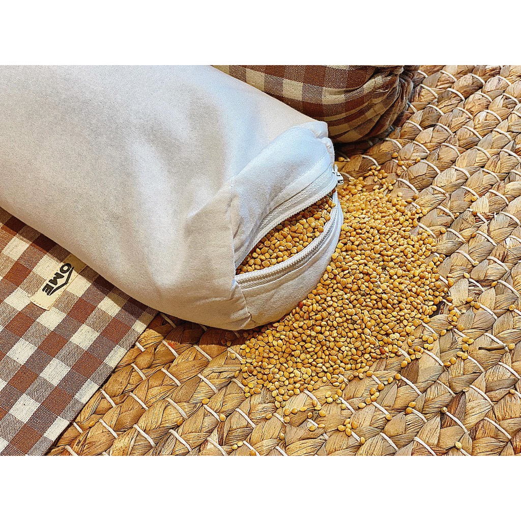 Gối chặn,chèn chống giật mình cho bé hãng Ome cao cấp hạt diêm mạch Nga,nặng,chắc chắn,kích thước phù hợp bé sơ sinh