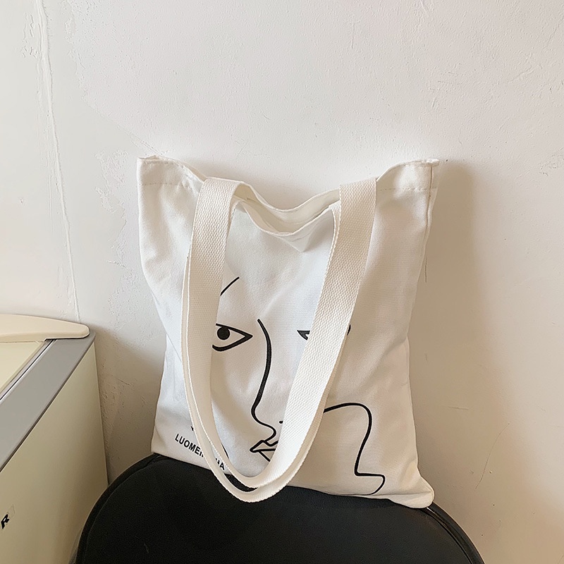 Túi Đeo Vai Vải canvas Cầm Tay Sức Chứa Lớn Thời Trang Cho Nữ