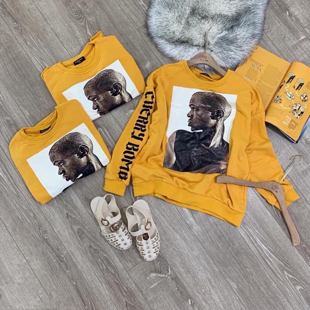 áo hoodie nữ in hình anh da đen cá tính | BigBuy360 - bigbuy360.vn