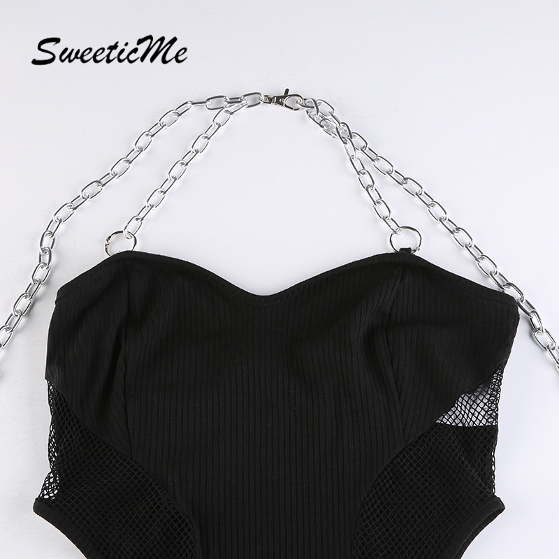 Bodysuit Hở Lưng Dây Xích   SweeticMe