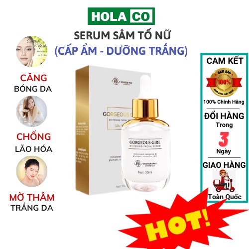 Serum sâm tố nữ Huyền Phi - cấp ẩm, tái tạo, tăng độ đàn hồi cho da