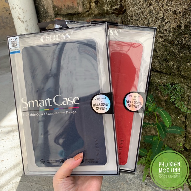 Combo kính + Bao da Chính hãng Onjess Samsung Galaxy Tab A8 inch 2019 T295