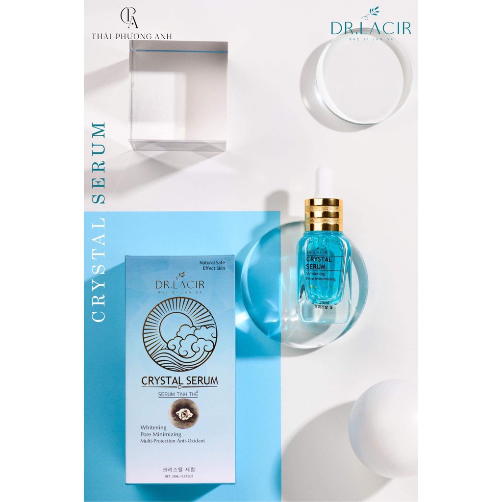 Serum Tinh Thể Vàng 24k Drlacir Chai 25ml / 50ml,Giúp thanh nhiệt và giải độc da,Hỗ trợ dưỡng sáng da sần bì, xỉn màu