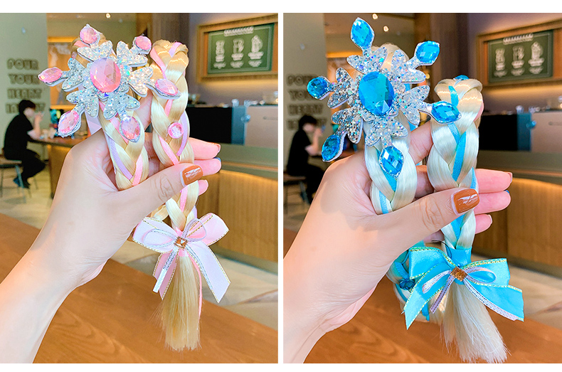 Băng Đô Tóc Giả Thắt Bím Xinh Xắn Cho Bé Gái