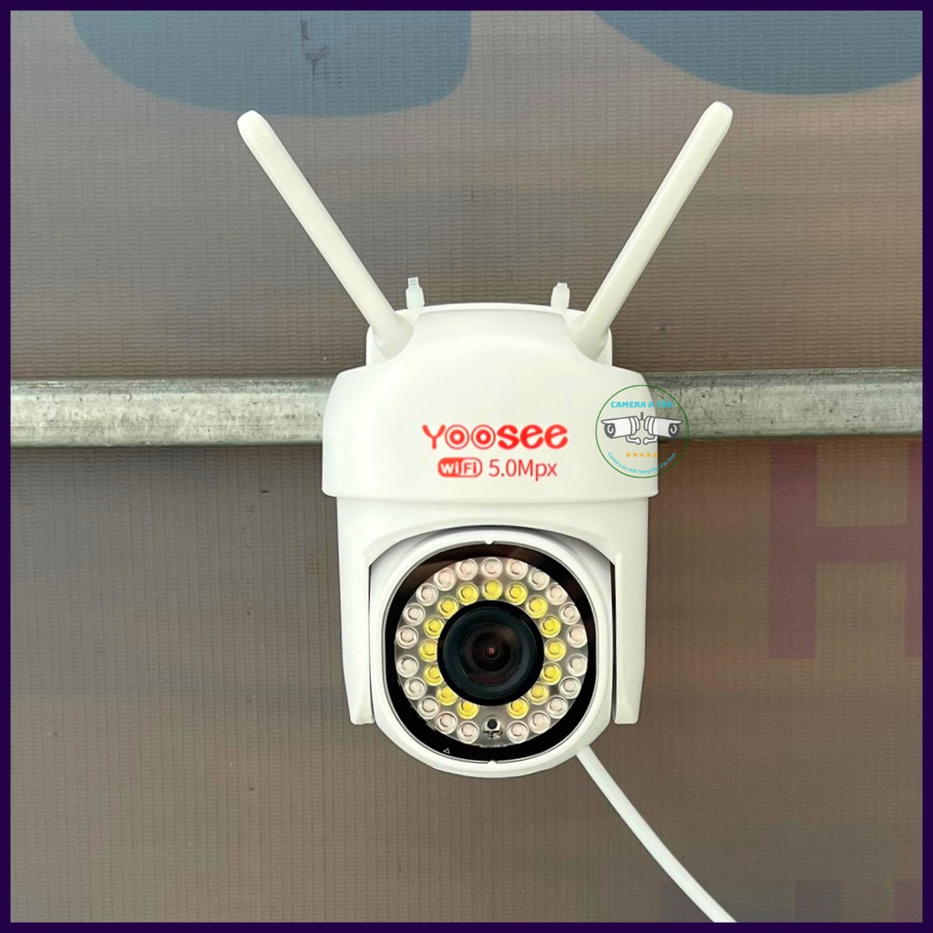 Camera Yoosee PTZ-Camera ngoài trời mẫu siêu mini, 36 led 5.0mpx,xoay 360 độ,chống nước,xem đêm có màu mã ptz36 mini