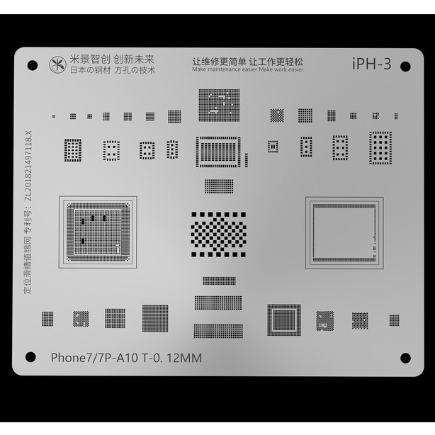 Vỉ iPH-3 làm chân i.Phone 7-7P đủ các ic hãng Mijing