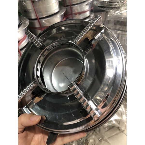 🥘Bếp cồn inox tròn có chắn gió