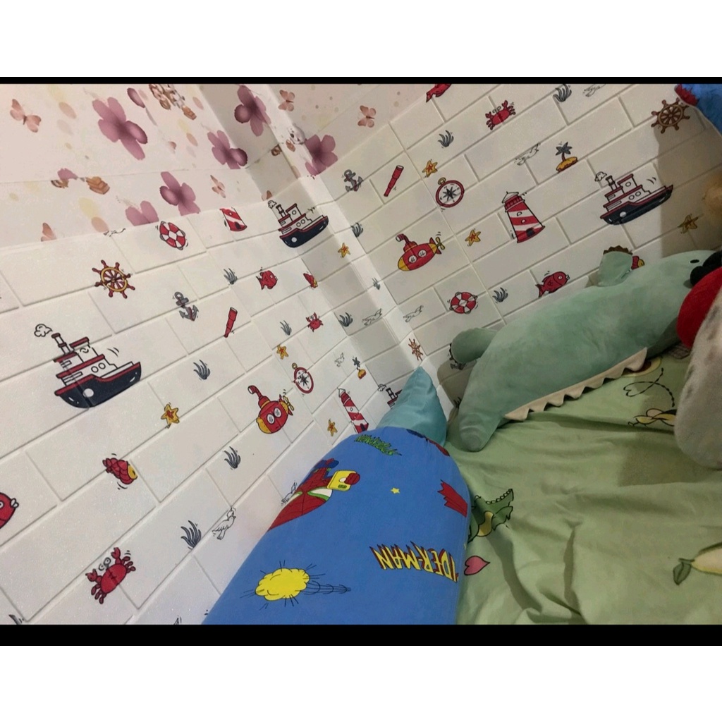 Xốp Dán Tường Hoạt Hình Cao Cấp Loại 1 - Hàng Đẹp Giá Rẻ Khổ Lớn Màu Tự Chọn