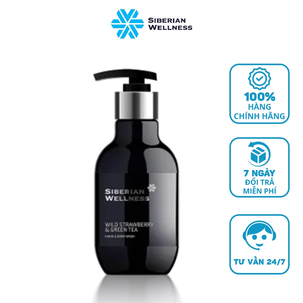 Sữa tắm dưỡng ẩm làn da Spa Collection Wild strawberry & green tea Hand & Body Wash - Dâu tây và Trà xanh