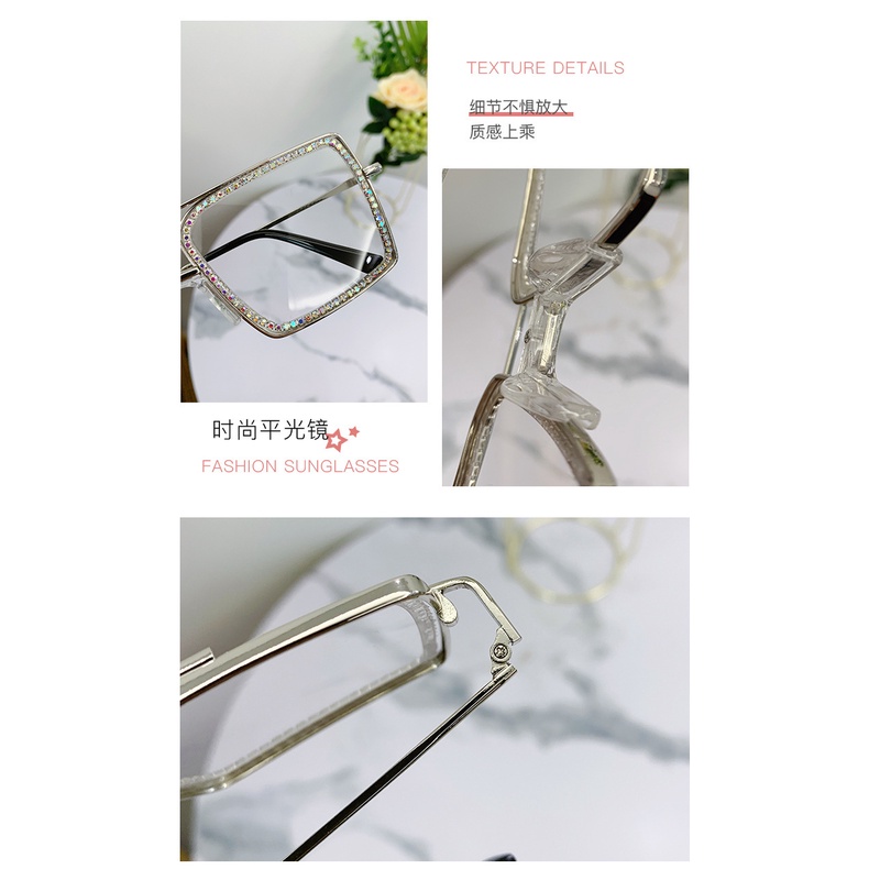 Kính Mát Gọng Lớn Đính Đá Thời Trang Sang Trọng