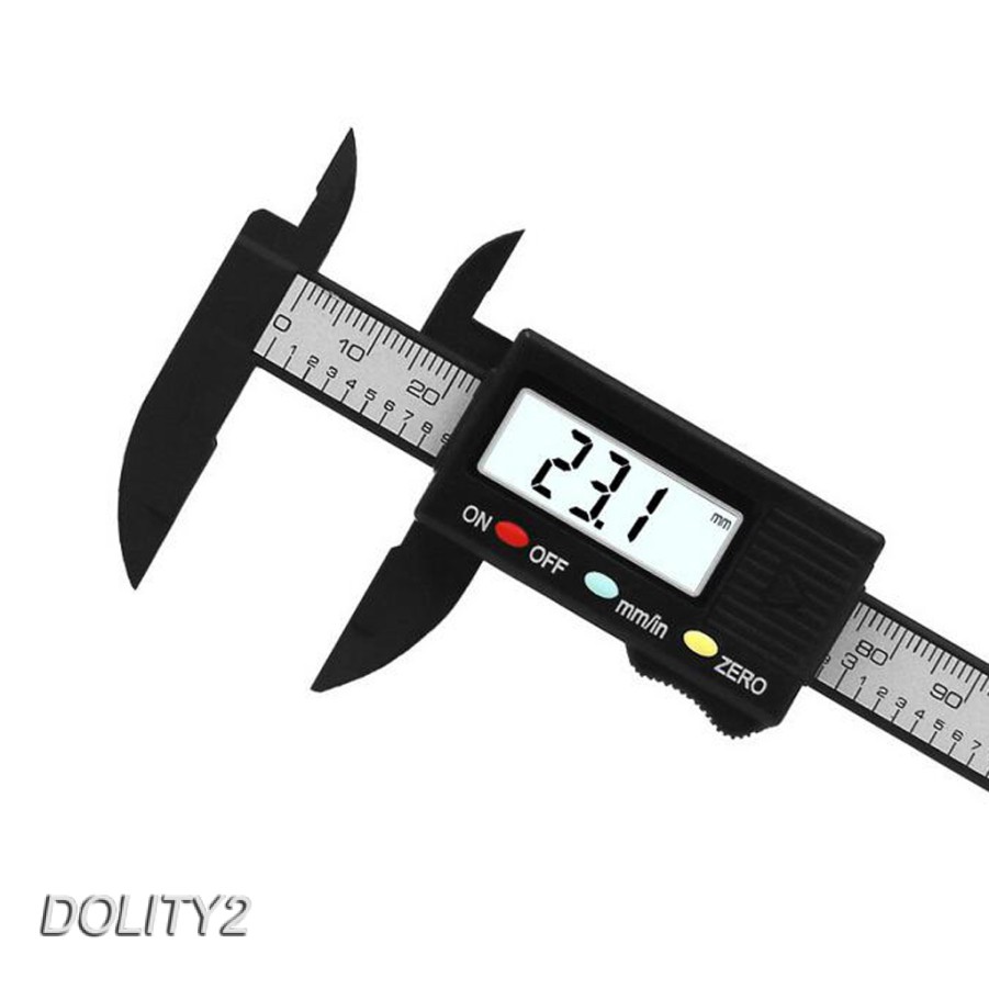 Thước Cặp Điện Tử Mini 4 inch Bằng Sợi Carbon mm / inch Dolity2
