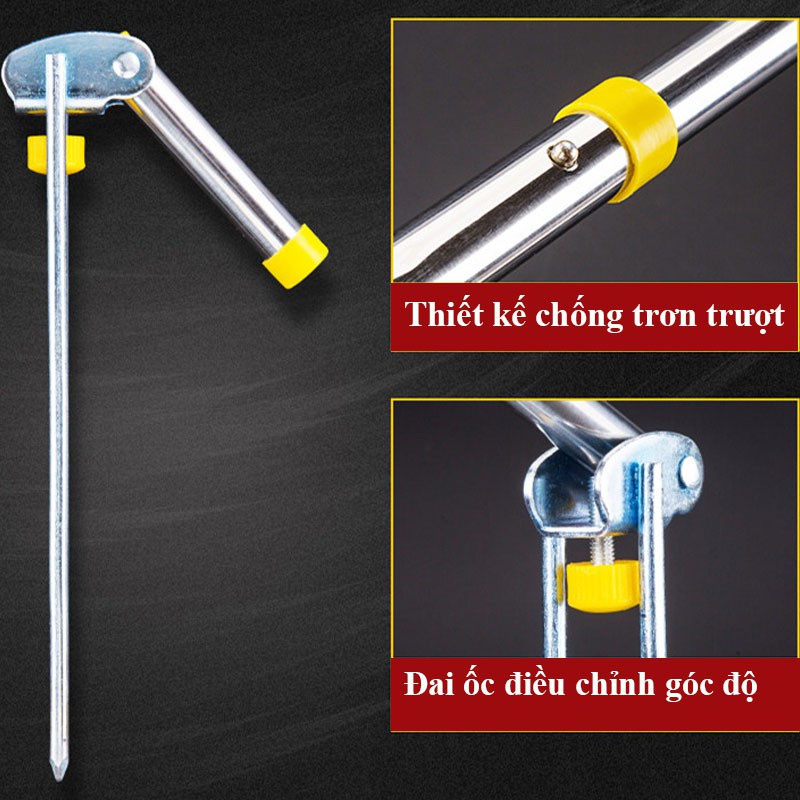 Chống cần câu tay - Giá đỡ cần câu đài - Inox siêu bền - AA39