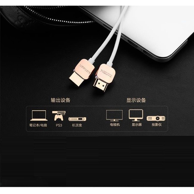 Cáp HDMI 0.5M chuẩn 2.0 chính hãng Ugreen 10473