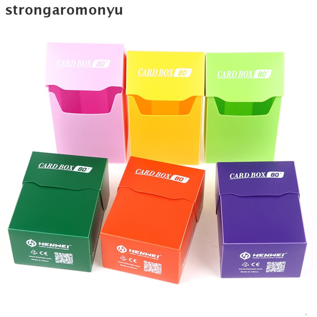 1 Hộp Đựng 80 Thẻ Bài Tcg Di Động Màu Sắc Cổ Điển