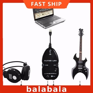 [BL]Guitar Cable Audio USB Link Interface Adapter For Guitarra Players Gift