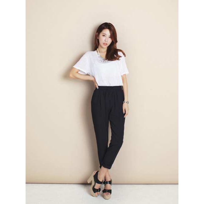 QUẦN TÂY BAGGY LƯNG THUN PHÍA SAU, KHÓA BÊN SƯỜN, màu đen có Bigsize 82Kg cho người béo | BigBuy360 - bigbuy360.vn