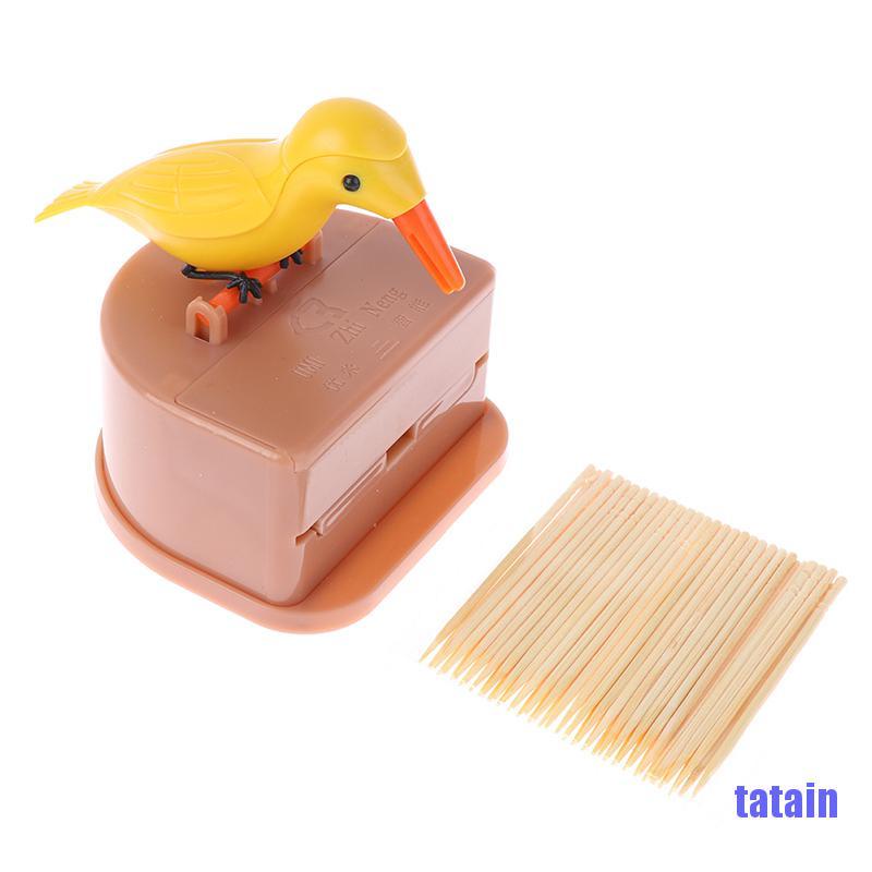 Hộp đựng tăm xỉa răng thiết kế có hình chú chim để bàn độc đáo