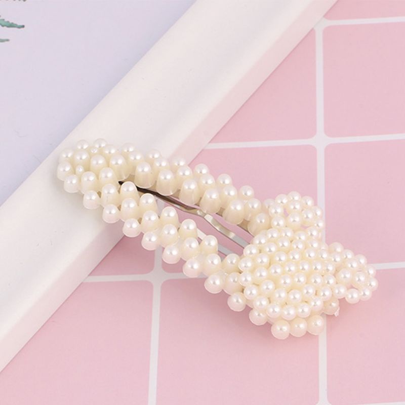 Kẹp Tóc Đính Ngọc Trai Nhân Tạo Thời Trang Cho Nữ