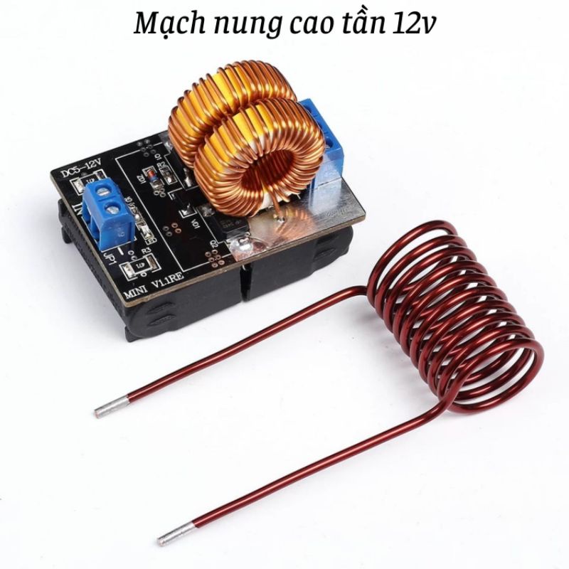 Mạch nung cao tần ZVS 120W 5 - 12V DC - 1B4
