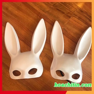 Mặt Nạ Thỏ Bunny Tai Dài Trắng hóa trang halloween