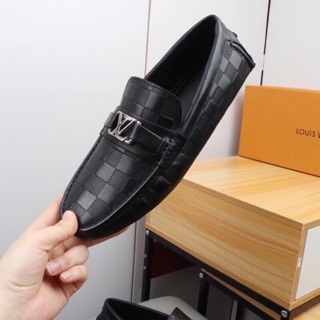 giày moca nam logo bạc vân caro from ôm (free ship)