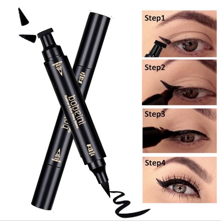 Bút kẻ mắt 2 trong 1 dạng lỏng chống thấm nước và mồ hôi lâu trôi S1BKM 75