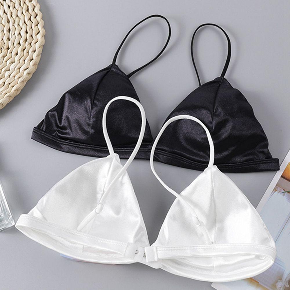 Áo Ngực Vải Satin Không Gọng Có Đệm Nâng Ngực 26Ede