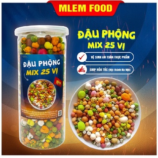 Đậu thập cẩm 25 vị 500gr Mlem Food - Đậu phộng mix đậu da cá, đậu hà lan
