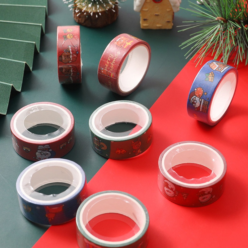 Băng Keo Siêu Dính Họa Tiết Hoạt Hình Giáng Sinh Trang Trí Sổ Tay