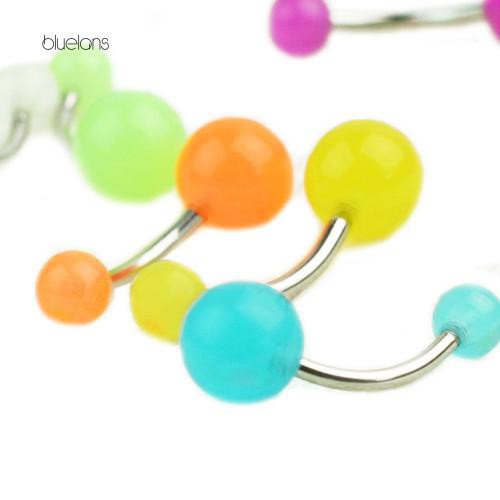 [Bluelans] Set 7 Khuyên Rốn Dạ Quang Phát Sáng Trong Bóng Tối Cho Nữ