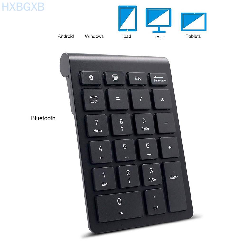 HXBG 2.4G/Bluetooth 3.0 Number Pad Wireless 22 Keys Multi-Function Numeric Keypad Laptop PC Keyboard