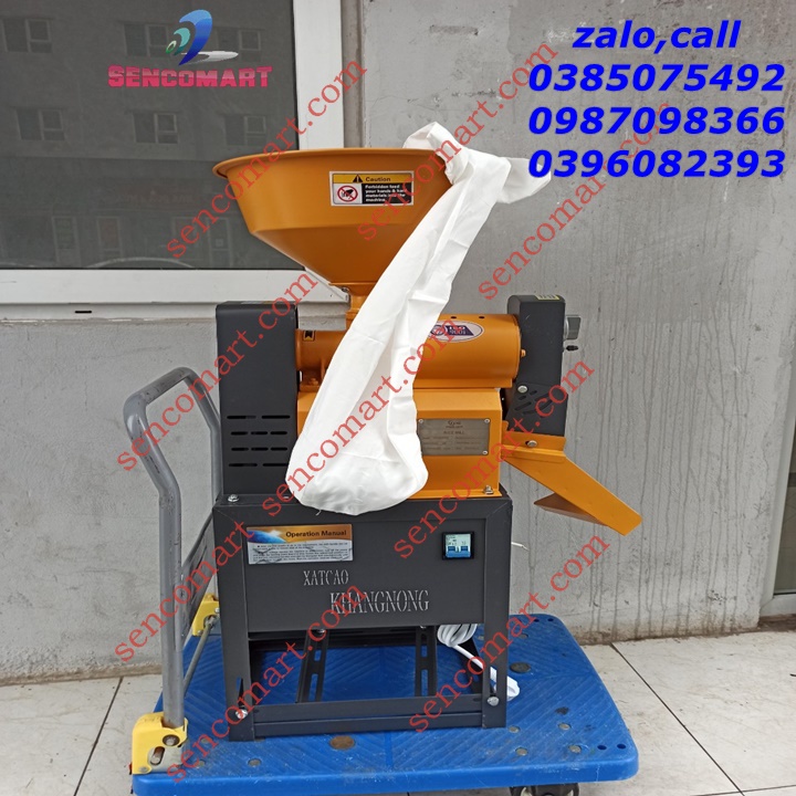 Máy xát gạo mini đa năng tách vỏ đậu,cà phê