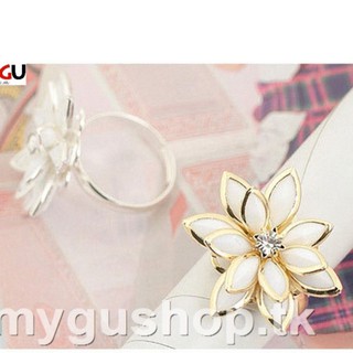 Nhẫn hình hoa sen xinh xắn, độc đáo N24