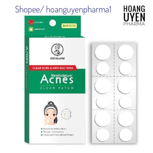 Miếng dán mụn Acnes - Hộp 24 miếng