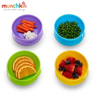 BỘ 4 BÁT + 2 THÌA CÓ NẮP ĐẬY MUNCHKIN