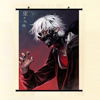Poster vải anime Kaneki Ken 30x45 - Tokyo Ghoul - tranh vải