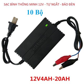 Combo 10 sạc bình ắc quy 12v 2a 4-20ah