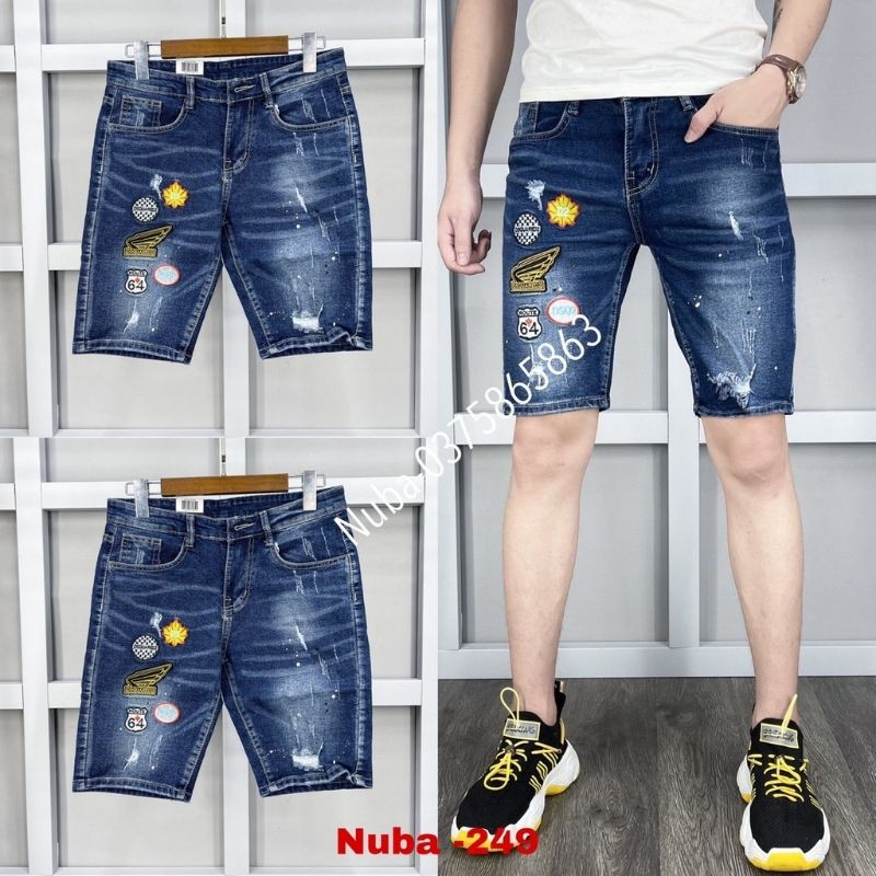 Quần short jean nam mẫu mới đẹp giá rẻ,quần bò TCS 249