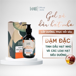 Gel xả dầu hạt nho Lamei 300ml Dưỡng tóc bóng mượt chắc khỏe phục hồi tóc hư tổn chẻ ngọn hiệu quả
