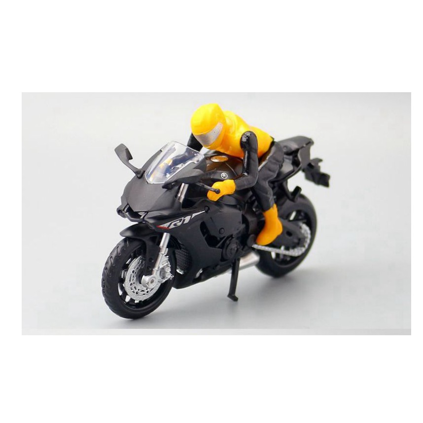 Mô hình moto Yamaha R1 có figure ngồi trên xe-  tỉ lệ 1:18 MSZ