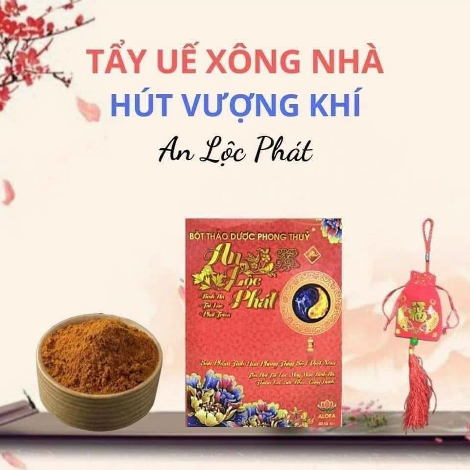 (DATE MỚI ) 1 HỘP BỘT PHONGTHỦY TÀI LỘC  ALOFA 40gói ( tặng túi đỏ may mắn) | BigBuy360 - bigbuy360.vn