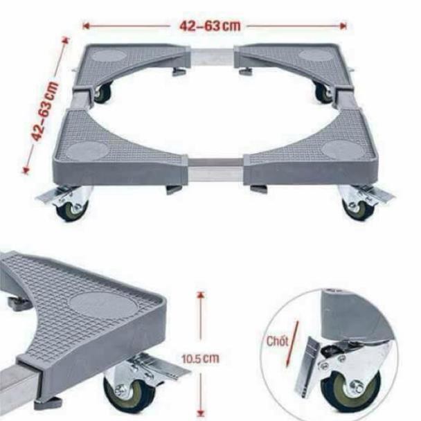 Chân kệ máy sấy, máy rửa bát, tủ lạnh, máy giặt có bánh xe> Bảo hành 12 tháng
