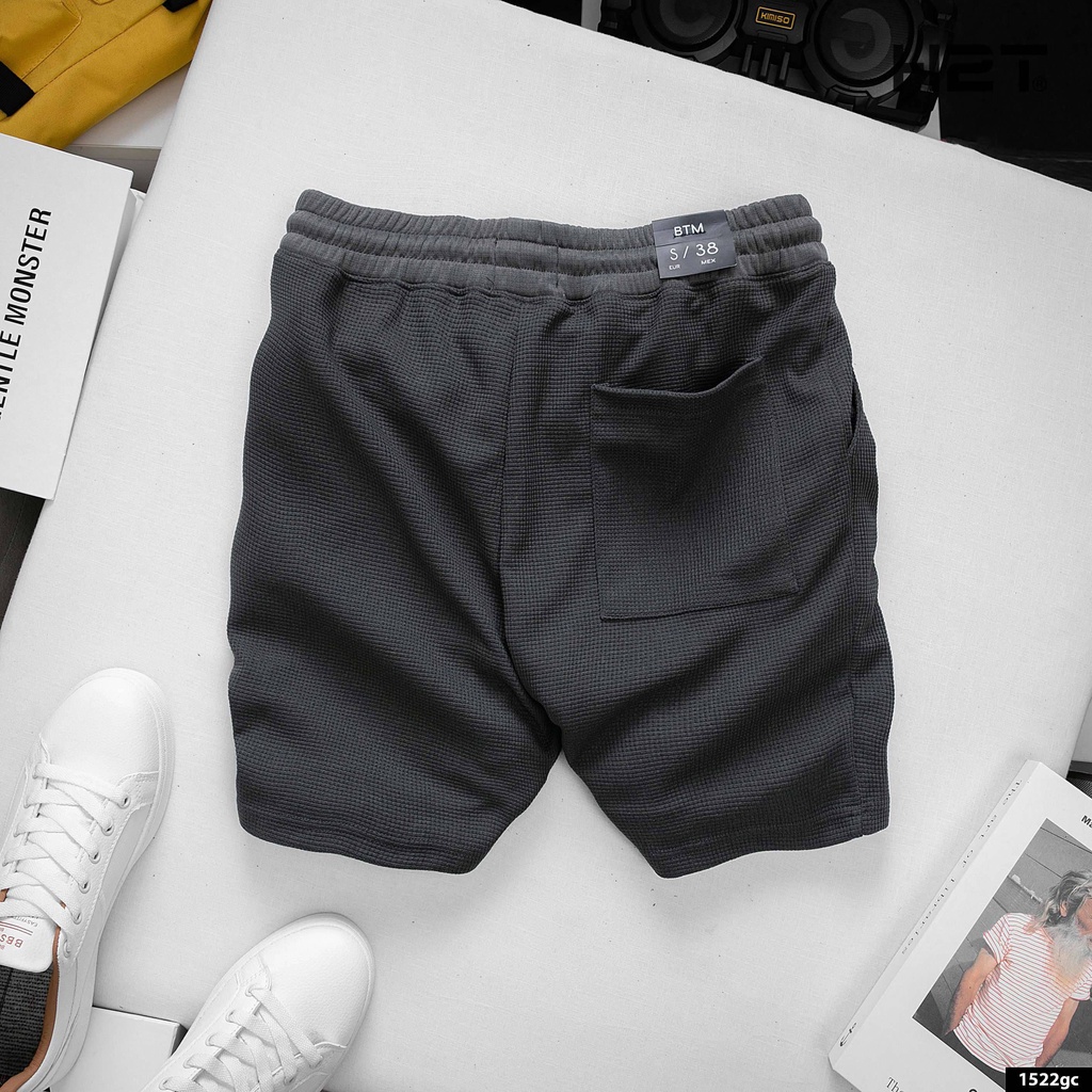 Quần Short Nam H2T Essentials B.T.M Co Giãn Thoái Mái, Thiết Kế Basic Dễ Phối Đồ 1522