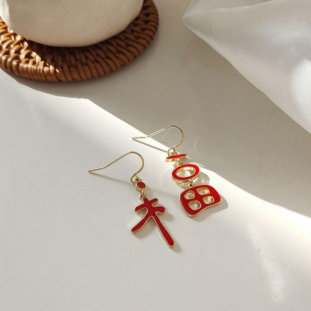 Khuyên Tai Chúc Mừng Năm Mới Đơn Giản Ngọt Ngào Cho Nữ